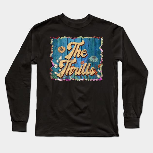 Vintage Thrills Name Flowers Limited Edition Classic Styles Long Sleeve T-Shirt by BilodeauBlue